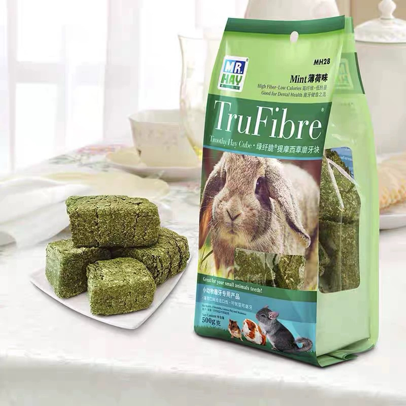 MR. HAY TruFibre® Timothy Hay Cube Original, w/Mint treats for Rabbit ...