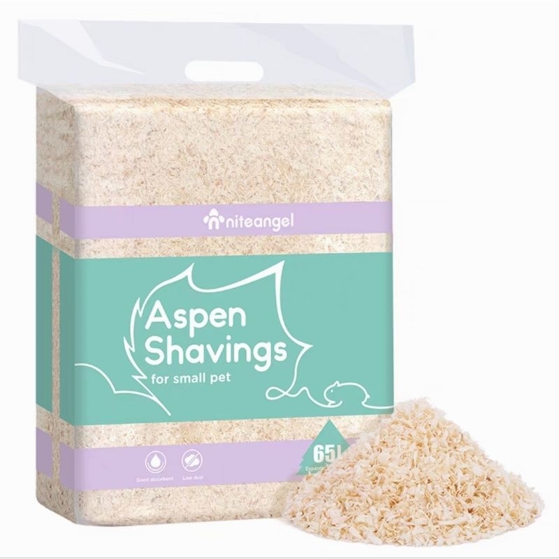 Hoarder's Hideout — Niteangel Aspen shavings sampler & 65L — hamster