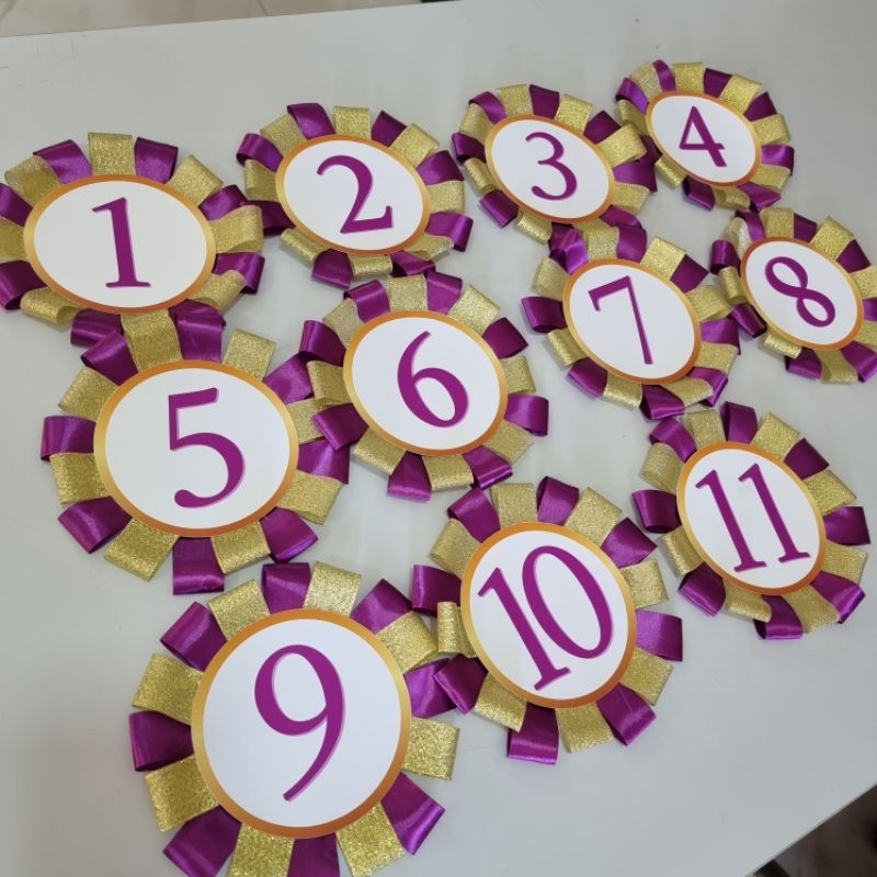 Pageant Number Garland Lei Pendant Award Medal | Shopee Philippines