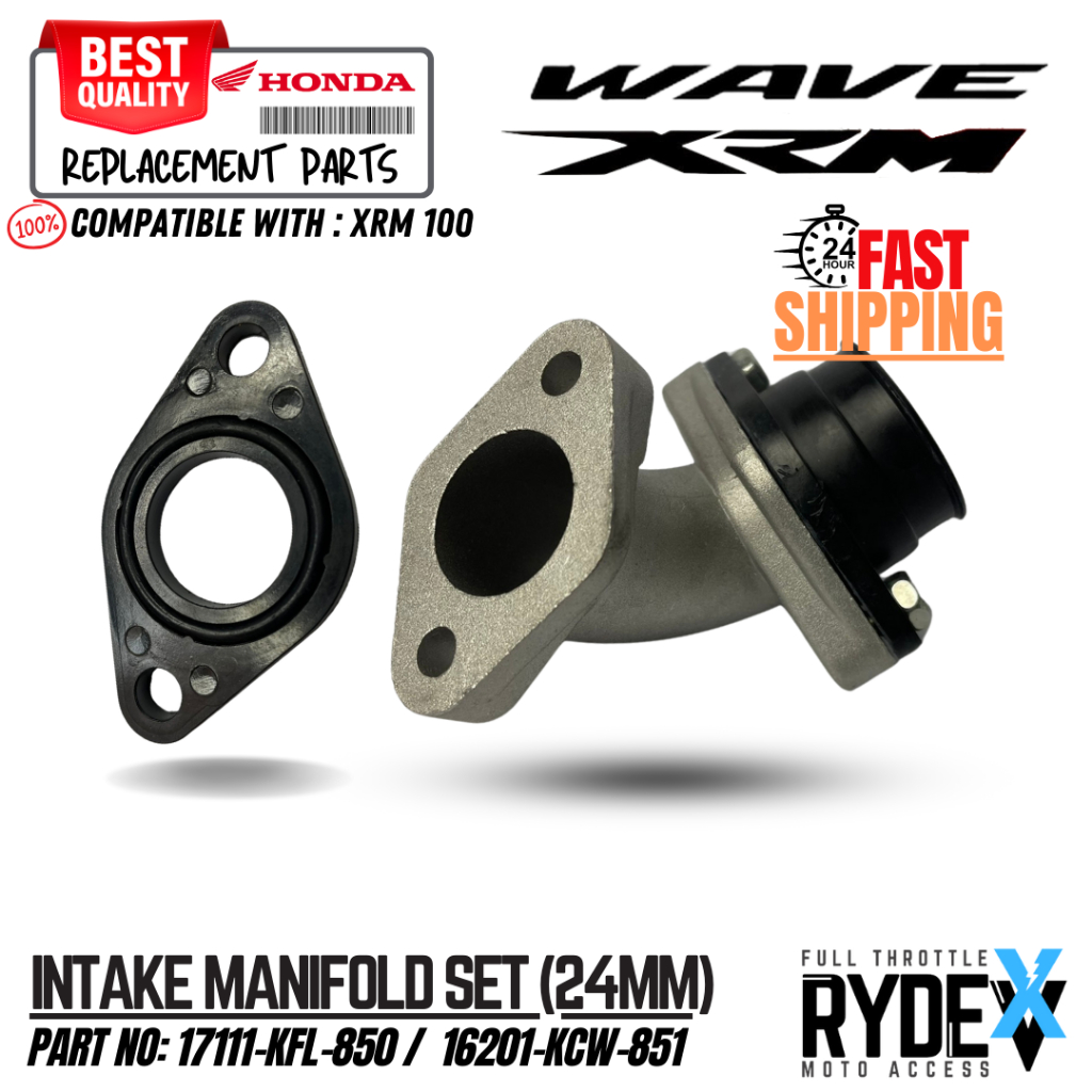 INTAKE MANIFOLD SET Honda Xrm 110 (Standard 24mm) Shopee Philippines
