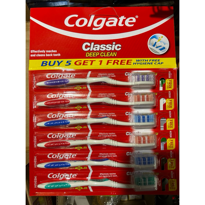 Colgate Classic Toothbrush 5+1 | Shopee Philippines