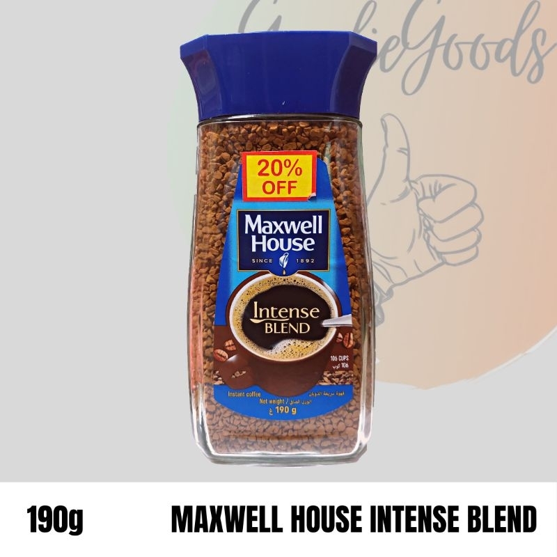 Maxwell House Intense Blend 190g (Exp 12/2025) | Shopee Philippines