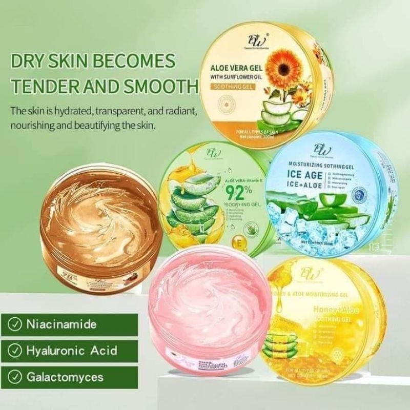 DW 92% Aloe Vera & Vitamin E Soothing Gel Moisturizing Brightening ...