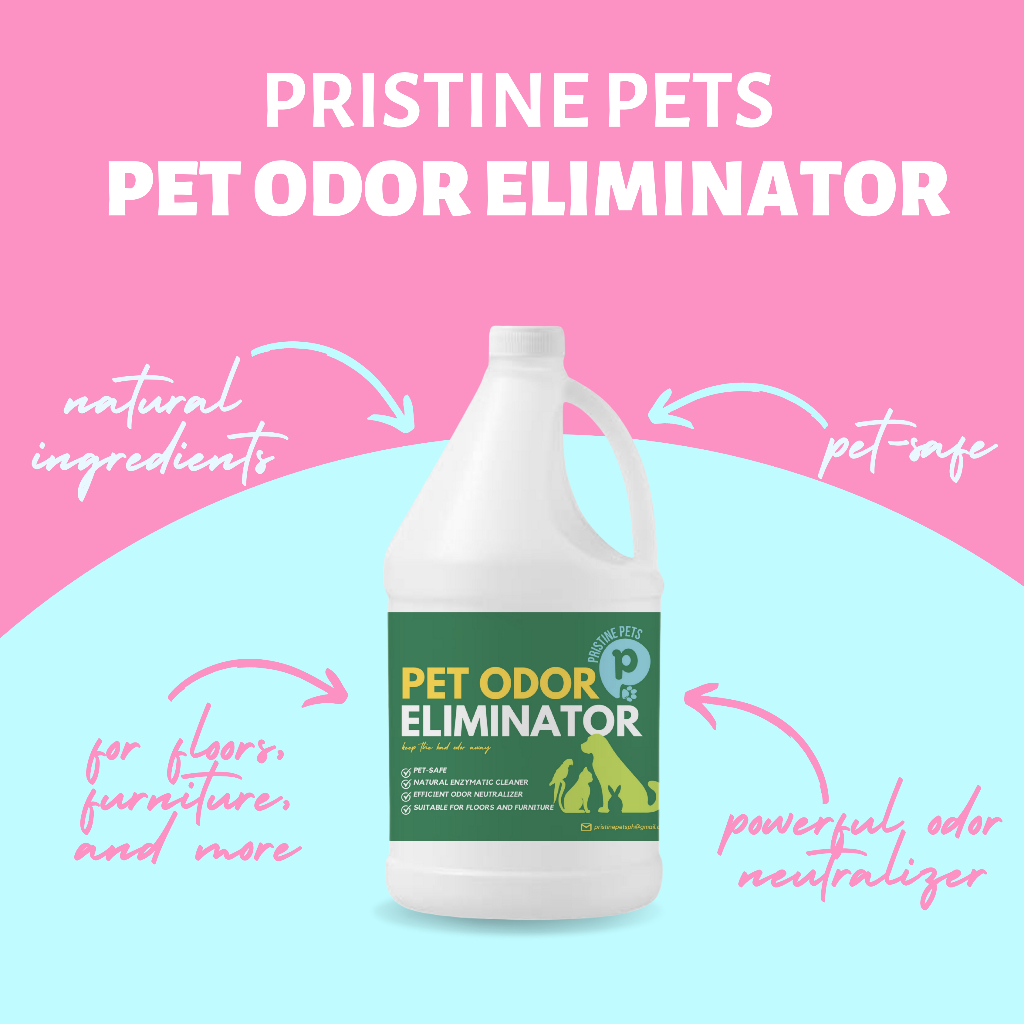 Pristine Pets Dog and Cat Odor Eliminator Deodorizer Disinfectant Urine