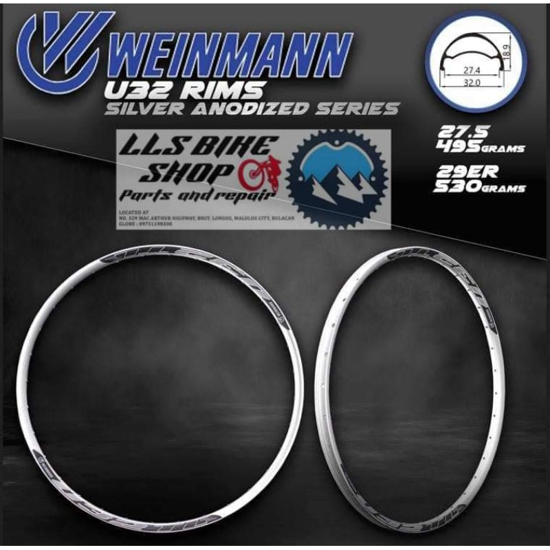 WEINMANN U32 RIM (sold by pair) | Shopee Philippines