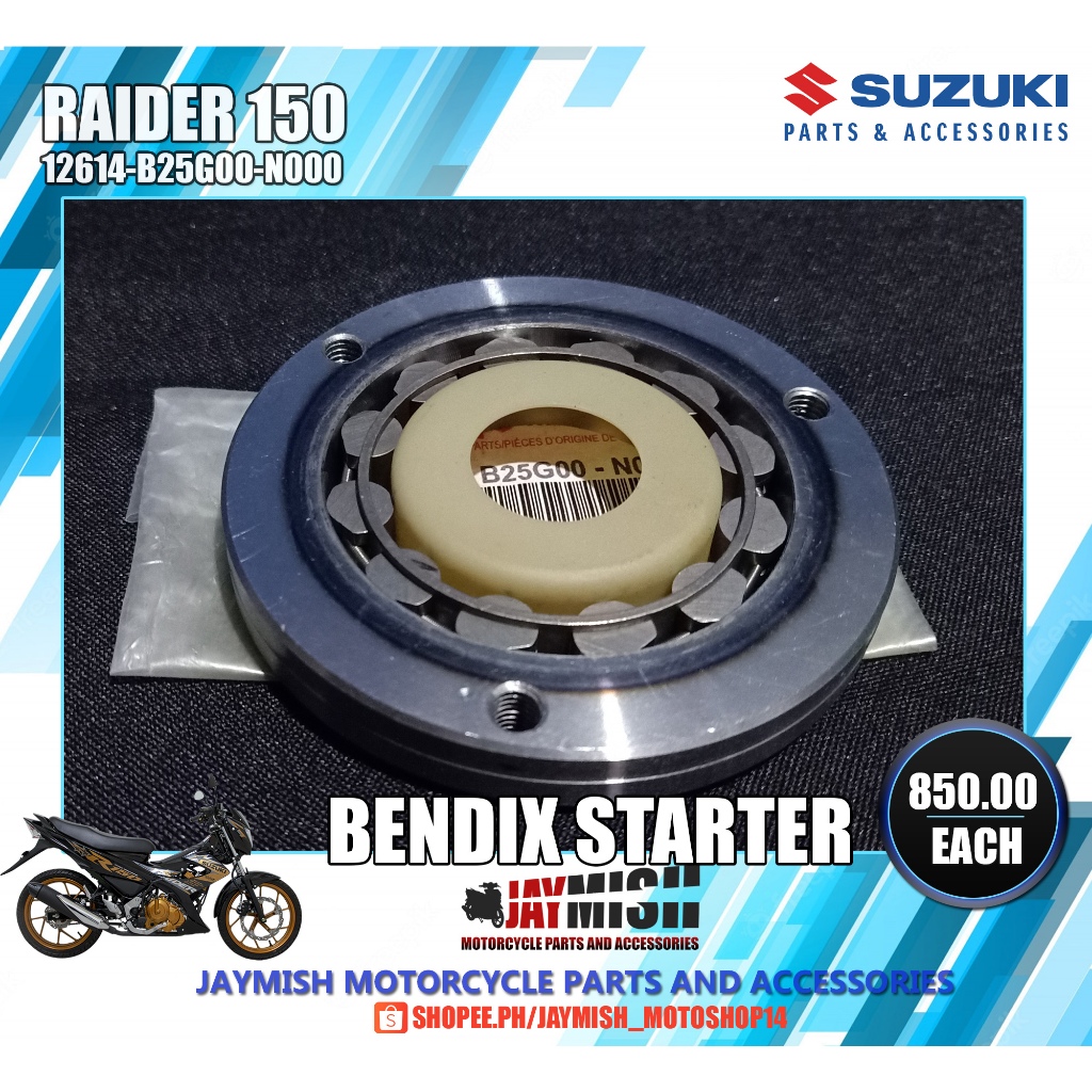 Raider 150 Carb Type Starter Clutch Bendix Drive Suzuki Genuine ...