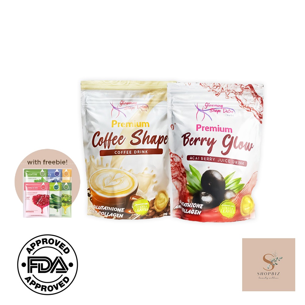 (ONHAND) Cris Cosmetic | Glowing Shape Detox Coffee Shape and Berry ...