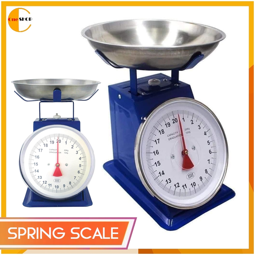 Spring Platform Scale 20KG Mechanical Weighing Bowl Scale Table Scale ...