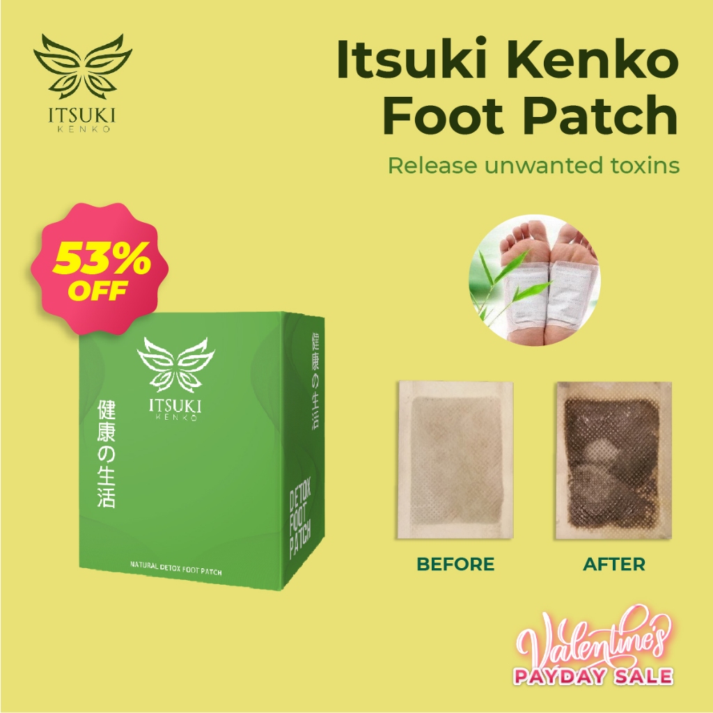 100 Authentic Itsuki Kenko Cleansing And Detoxifying Foot Patch