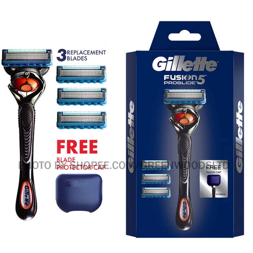 Gillette Fusion 5 Razor with 4 Blades Free Razor Cap gws31207 | Shopee ...