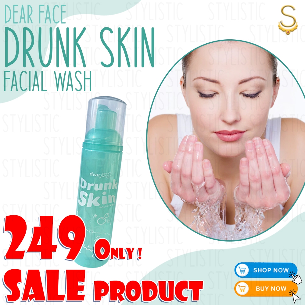 Dear Face Drunk Skin Facial Wash 100ml / for All Skin Types / Pore ...