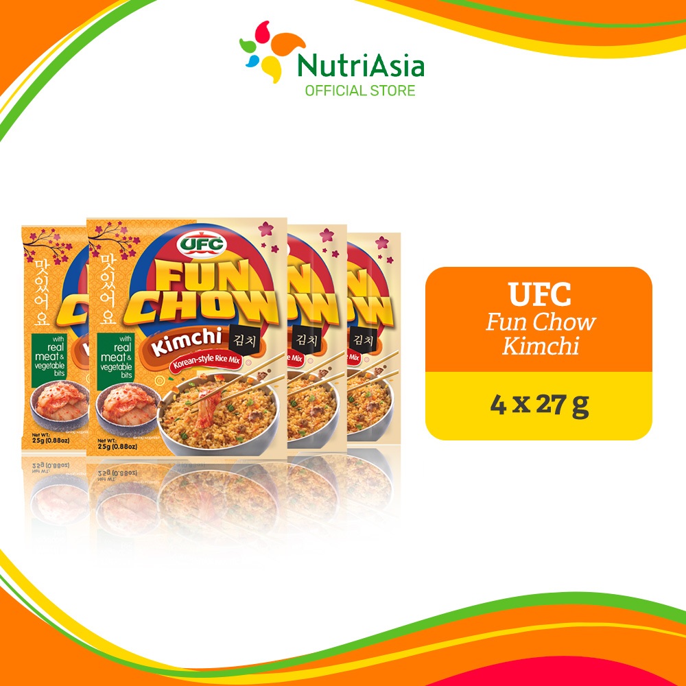 UFC Fun Chow Korean Style Rice Mix Kimchi 25g Bundle of 4 Shopee Philippines