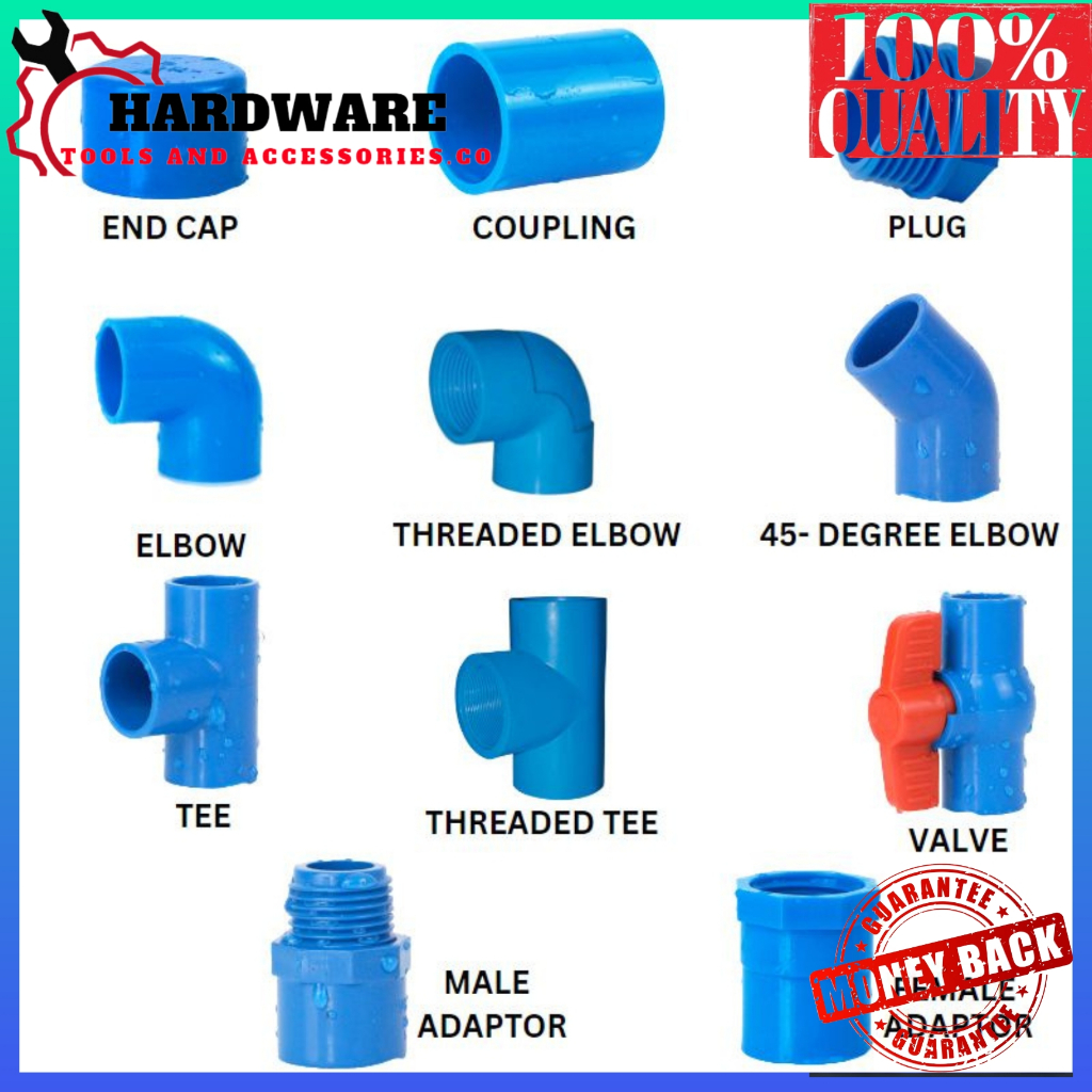 PVC Blue Fittings PVC Blue Pipe Fitting Polybutylene pipes Hardware