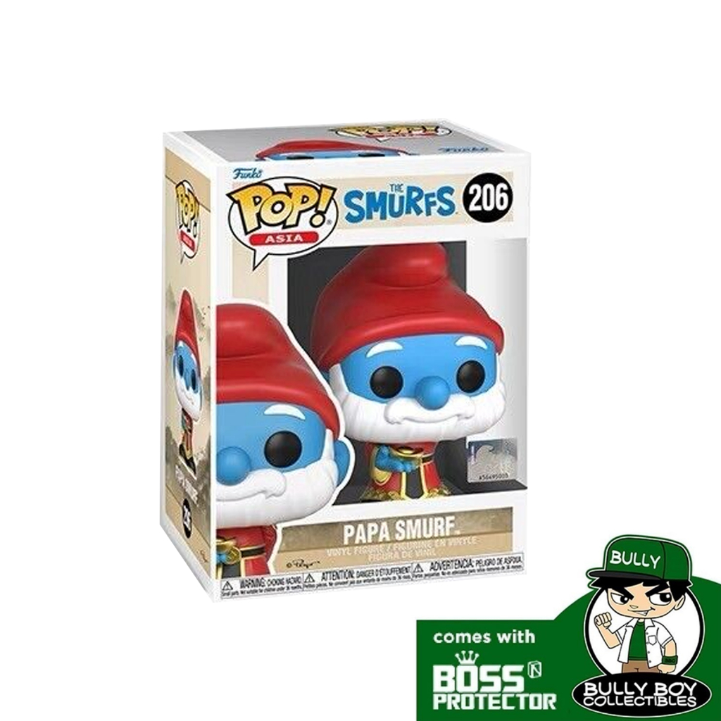 Funko Pop Asia The Smurfs Papa Smurf With Boss Protector Shopee Philippines