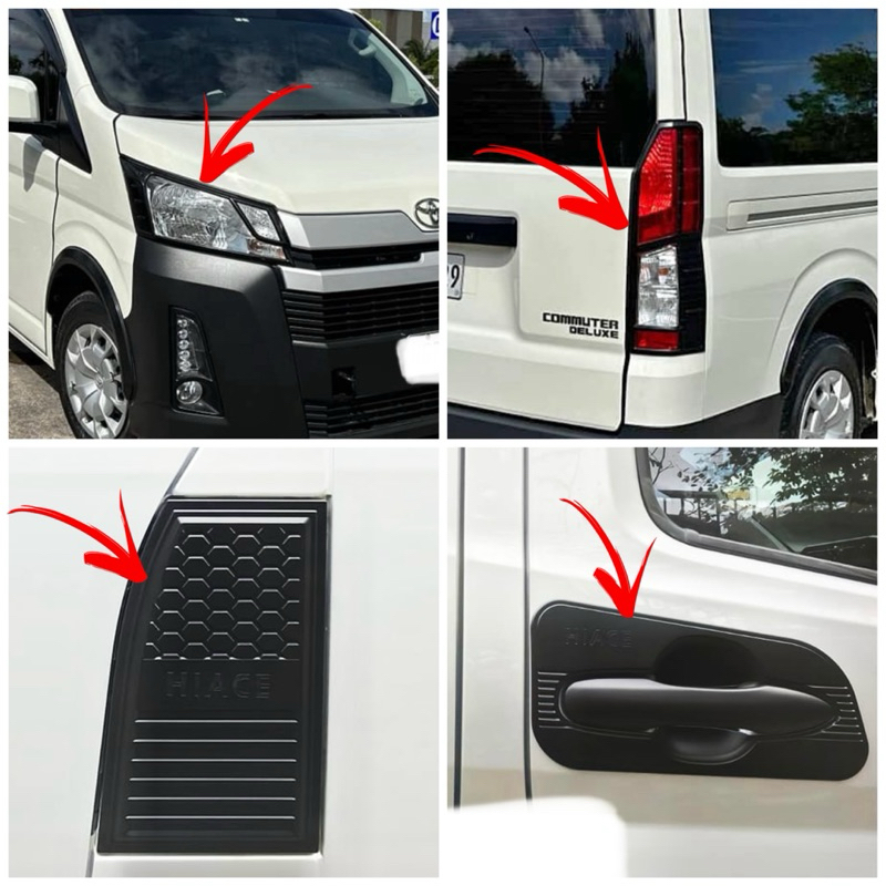 Toyota Hiace Deluxe Commuter Gl Grandia Tourer Garnish Complete Set Shopee Philippines