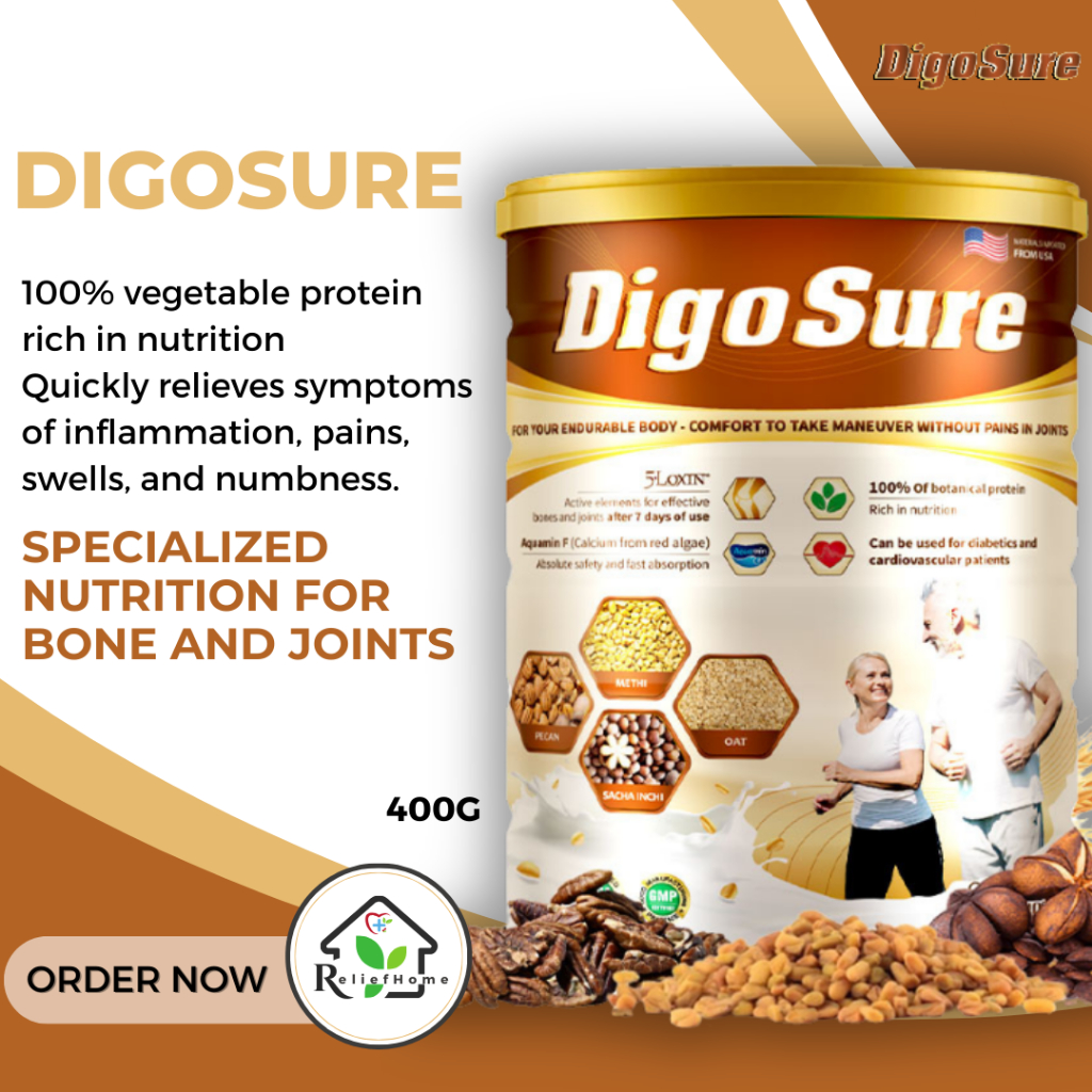 Digosure Nut Milk 400G for Joints and Bones Relieve Knee Pain Back Pain