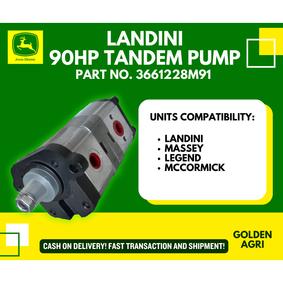 Landini 90hp Tandem Pump Part No 3661228m91 Shopee Philippines 