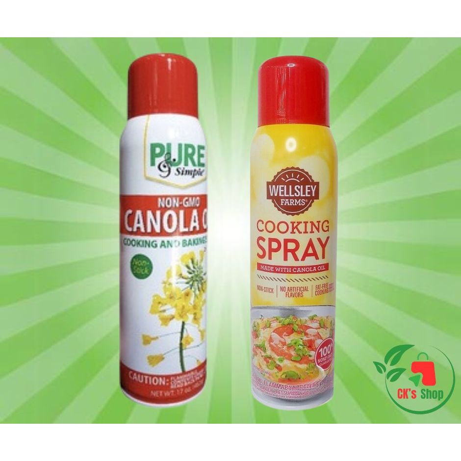 Pure & Simple Canola Oil Cooking and Baking Spray 17 oz / Wellsley