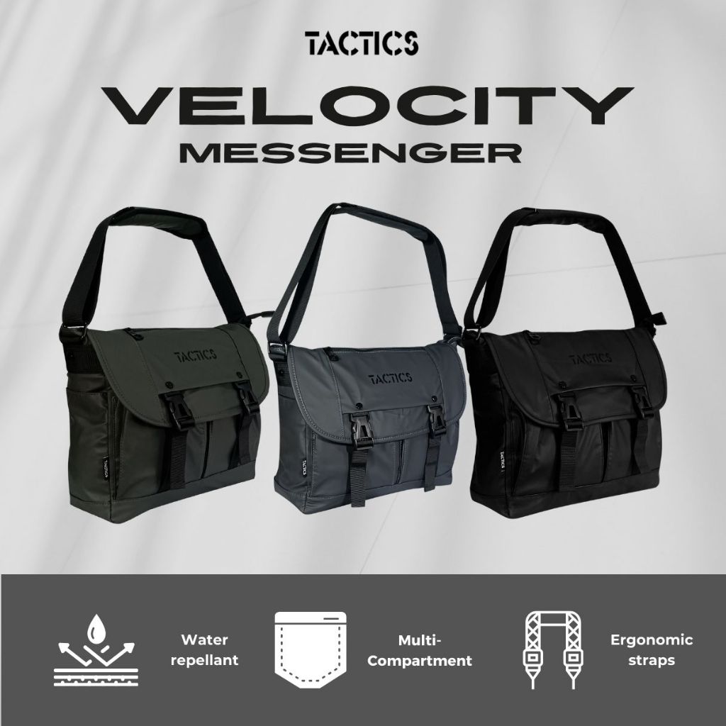 Tactics Velocity Messenger Bag Sling Bag Shoulder Bags for Men Women