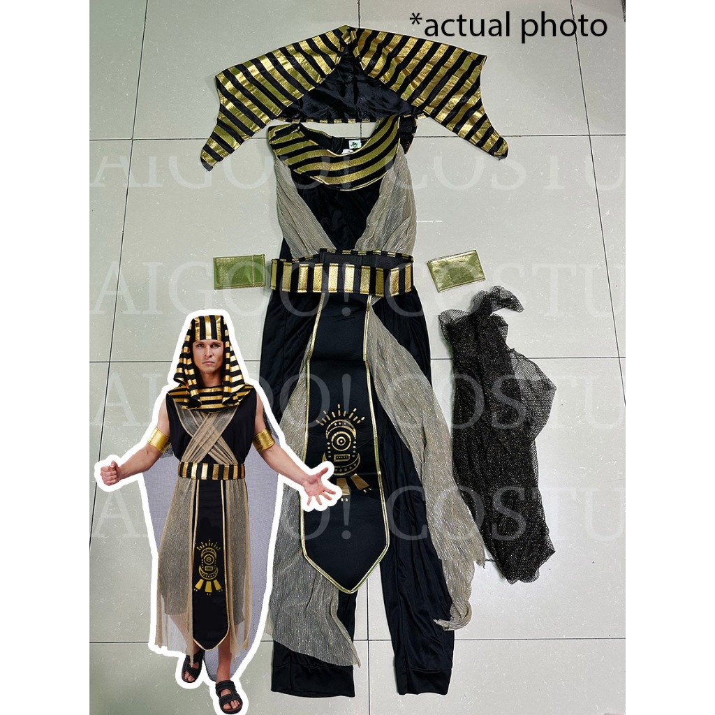 Egyptian Pharaoh Costume for Men Adults Halloween Cosplay United Nations  Egypt Boy Teens Adult | Shopee Philippines