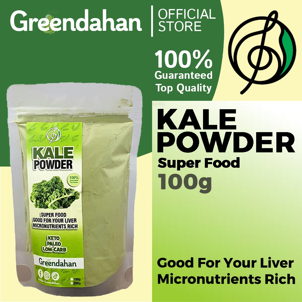 Greendahan / Organic Kale Powder 100g 200g Organic, Non GMO