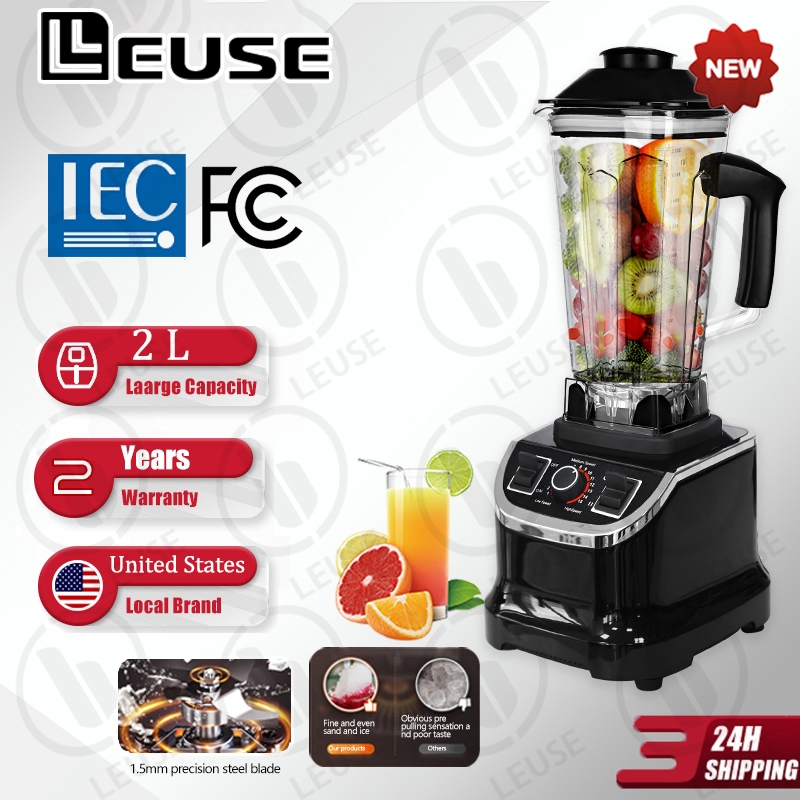 LEUSE Heavy Duty Blender 2L Fruit Juicer Food Ice Crusher