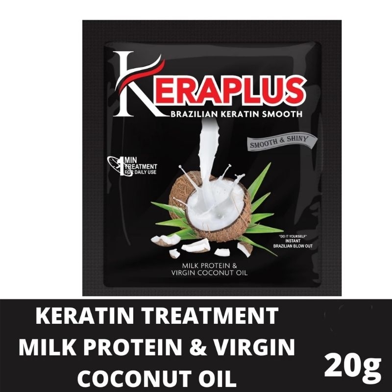 12Pcs Keraplus Brazilian Keratin Smooth with Milk Protein & Virgin ...