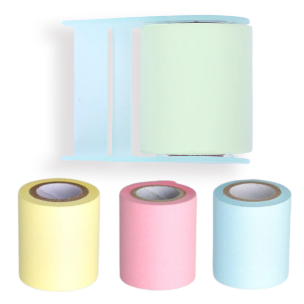 Sticky Notes Memo Tape Roll with Dispenser Blue/Pink/Green/Yellow Set ...