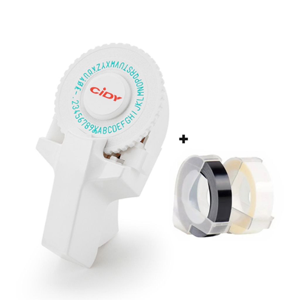 CIDY 3D Handheld Embossing Manual Label Maker Typewriter Portable ...