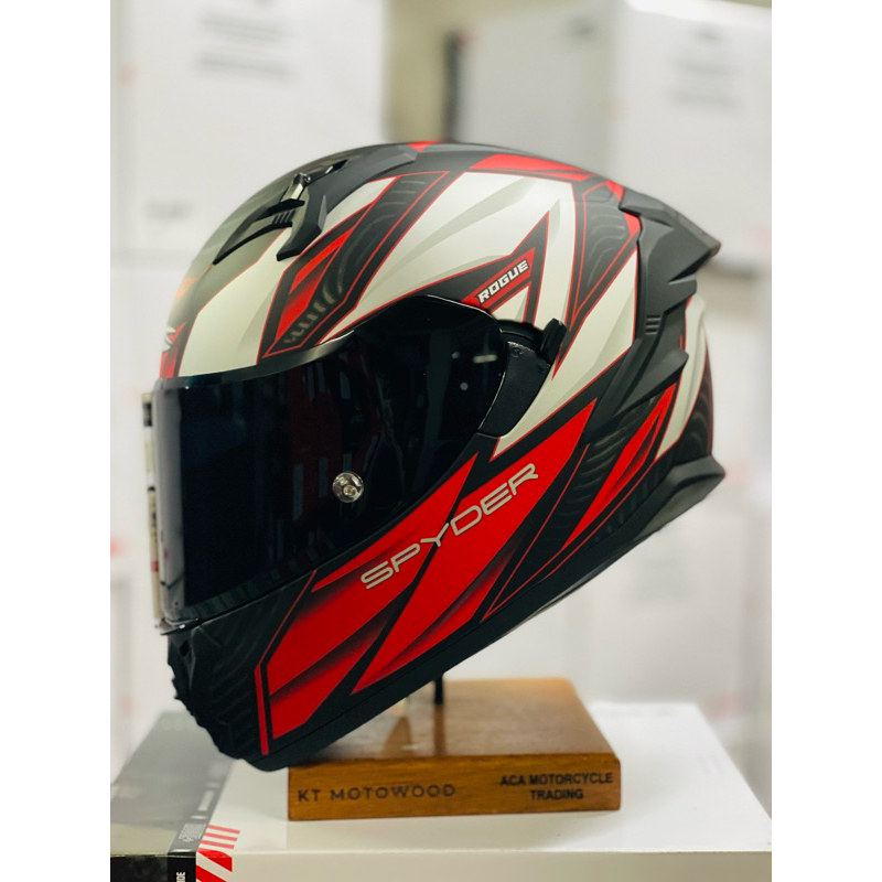 SPYDER ROGUE+ S9 Full-Face Dual Visor Helmet w/ Free Clear Visor ...