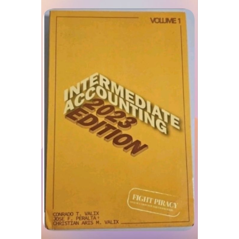 INTERMEDIATE ACCOUNTING VOL.1 2023 By Valix | Shopee Philippines