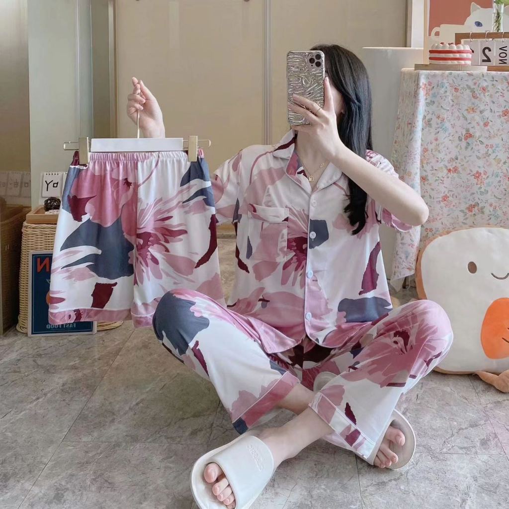 CAND 3 in 1 Korean Cute Shorts Pajama Terno Sleepwear for Women Shopee Philippines