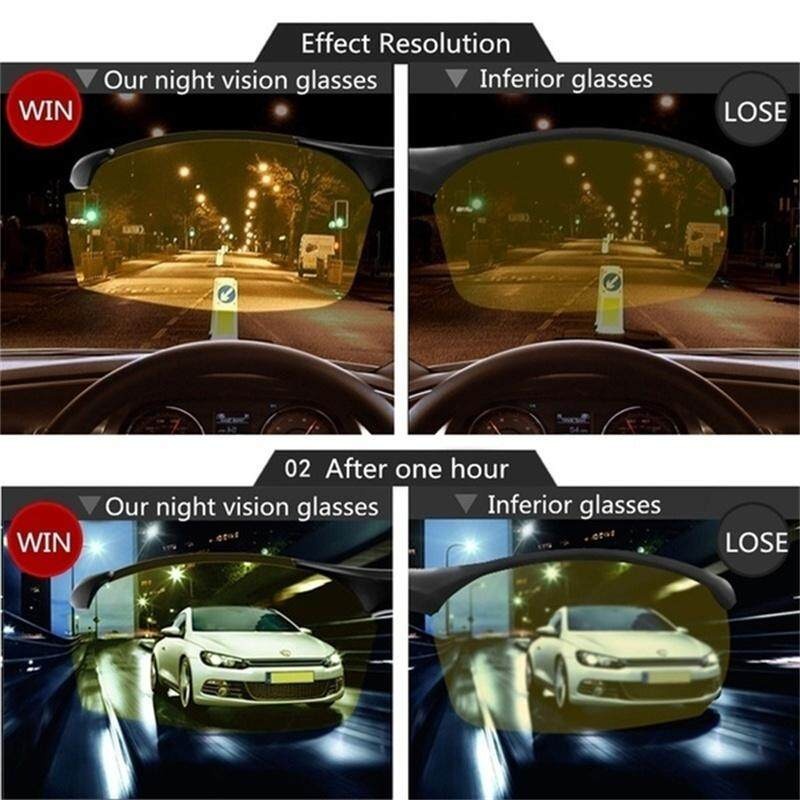 Driving Sunglasses Men Day Night Vision Glasses Polarized Male Change ...