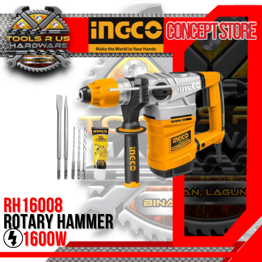 Ingco Rotary Hammer 1600w Rh16008 Power Tools Binan Laguna