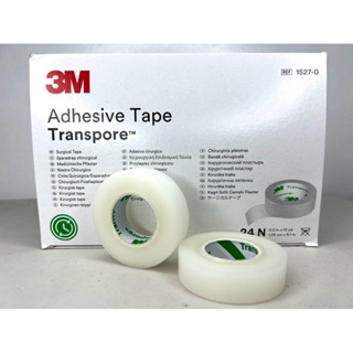 Transpore latex-free hypoallergenic adhesive tape. Dimensions: ½-in. x  30-ft./1.25 cm x 9 m