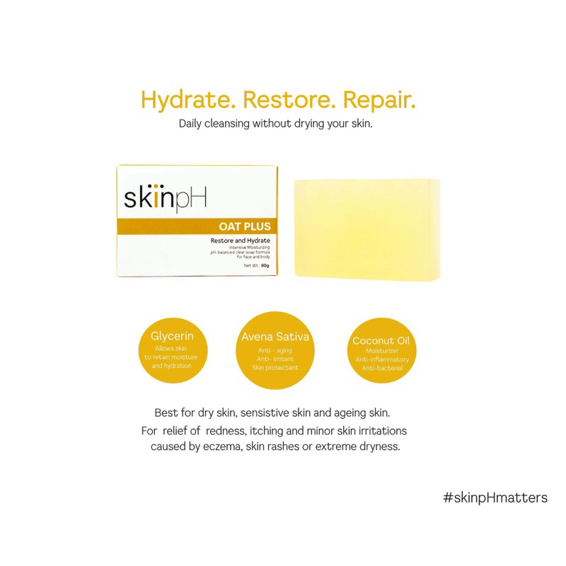 Colloidal Oatmeal Avena Sativa Soap Moisturizing Eczema Dry Skin Itchy Skin Menopause Skincare