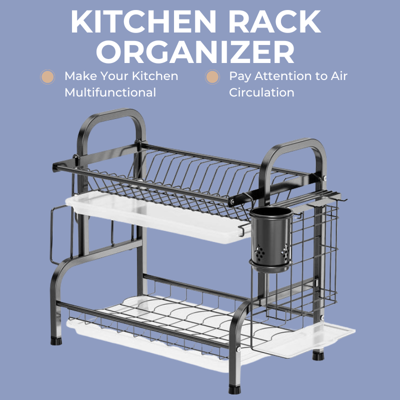 Dish Rack Stainless Steel Dish Drainer Rack Kitchen Rack Storage Rack ...