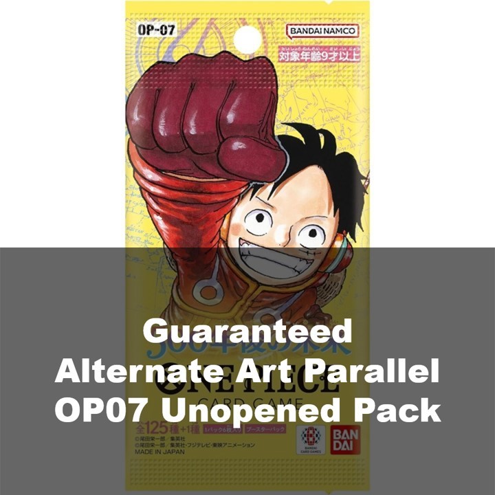 OP07 Guaranteed Alternate Art Parallel Unopened Factory Sealed Pack One ...