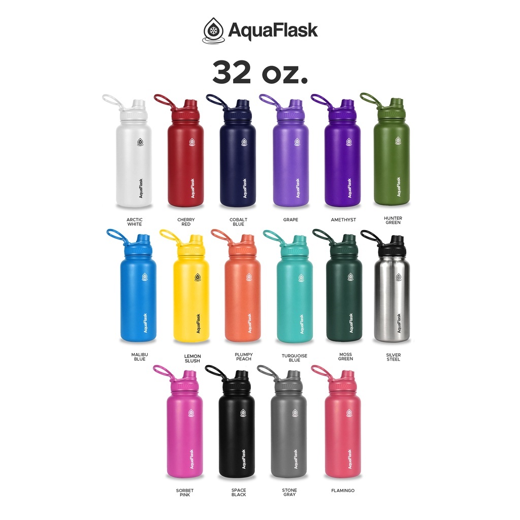 Aqua Flask Classic 32 Oz Vacuum Insulated Stainless Steel Tumbler For 