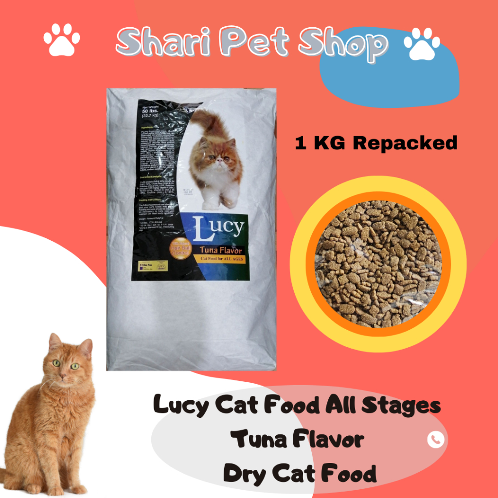 Lucy Cat Food All Stages Tuna Flavor Dry Cat Food (REPACKED) 1KG