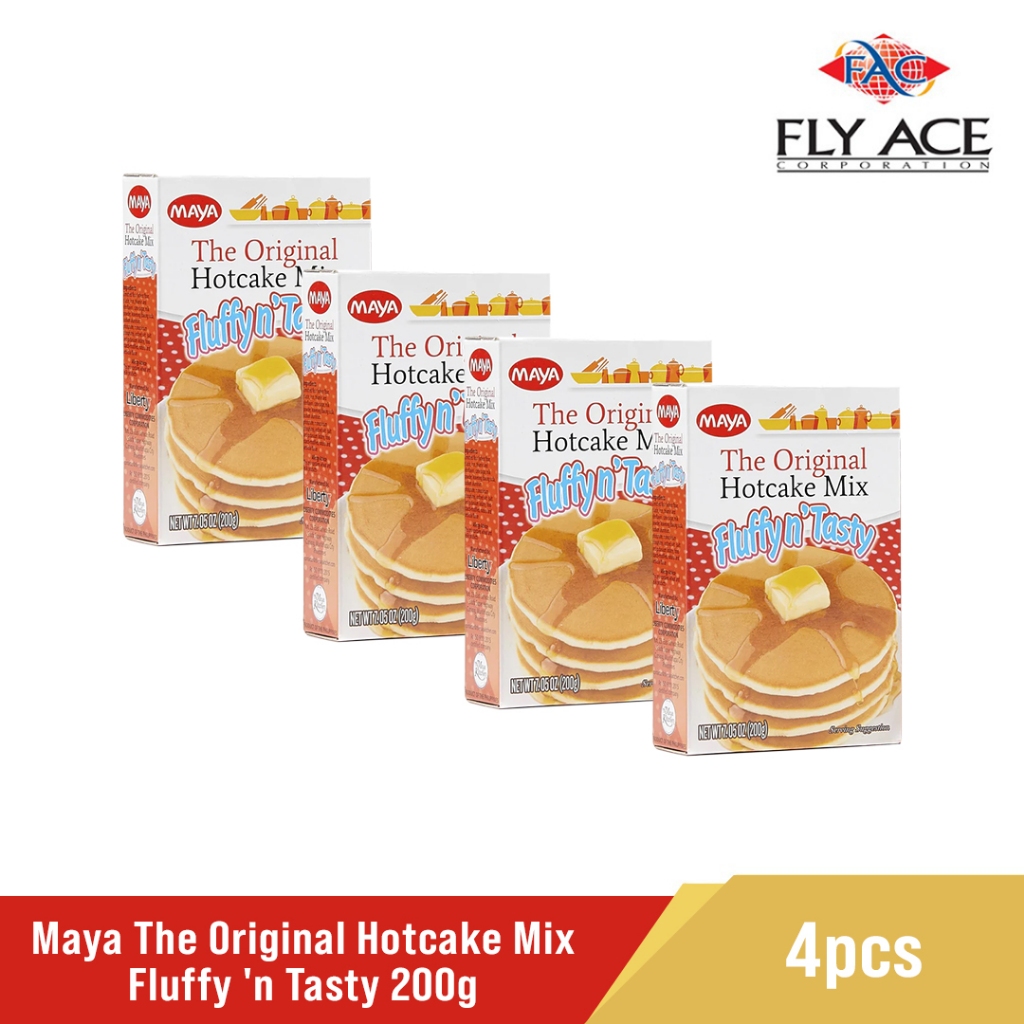 Maya The Original Hotcake Mix Fluffy 'n Tasty 200g x4 | Shopee Philippines