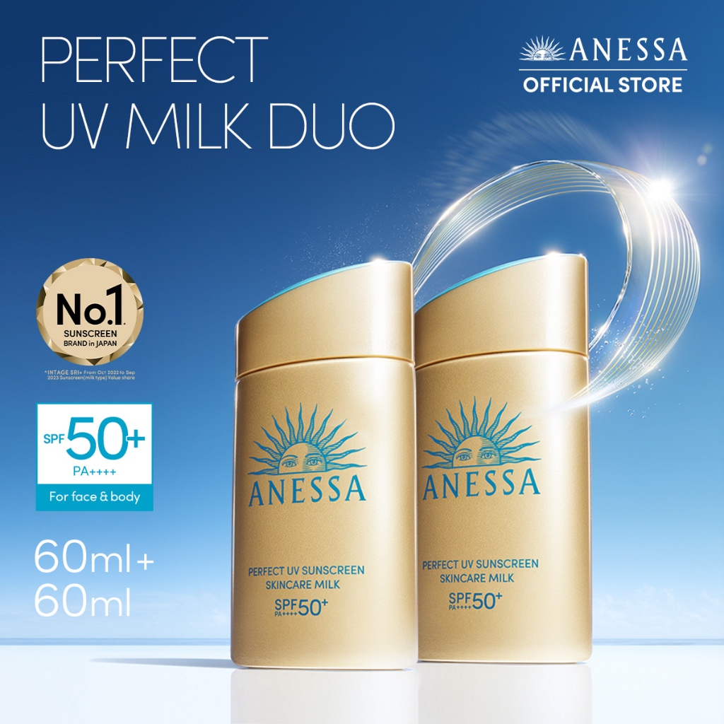 Anessa Gold Milk 60ml Duo 50 SPF with Hyaluronic Acid & Collagen ...