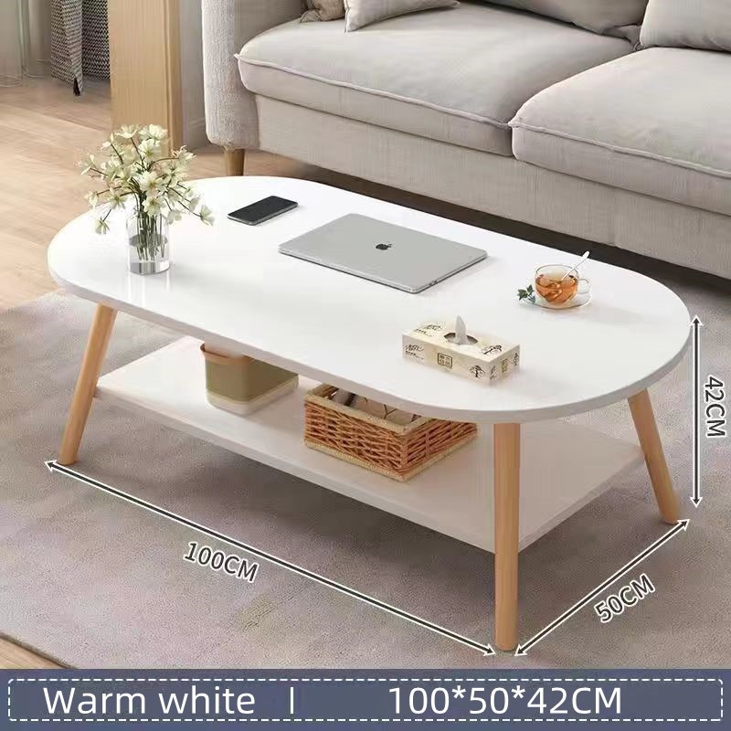 COD Nordic Style Steel Wood Tea Table Creative Small Simple Modern ...