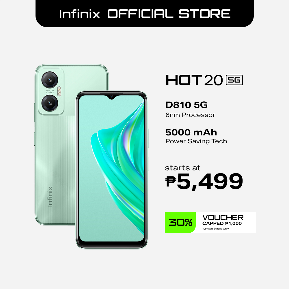 Infinix Hot 20 5G 4GB + 128GB (1 year local warranty) | Shopee Philippines