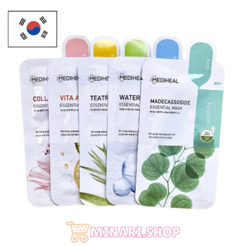 Mediheal Daily Sheet Mask Healing Essential Line (Collagen, TeaTree ...