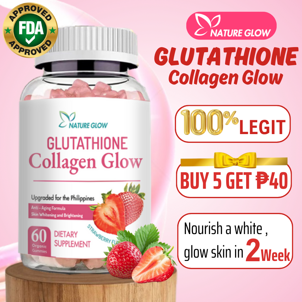 NATURE GLOW Glutathione Collagen Glow Gummies Whitening Gummies ...