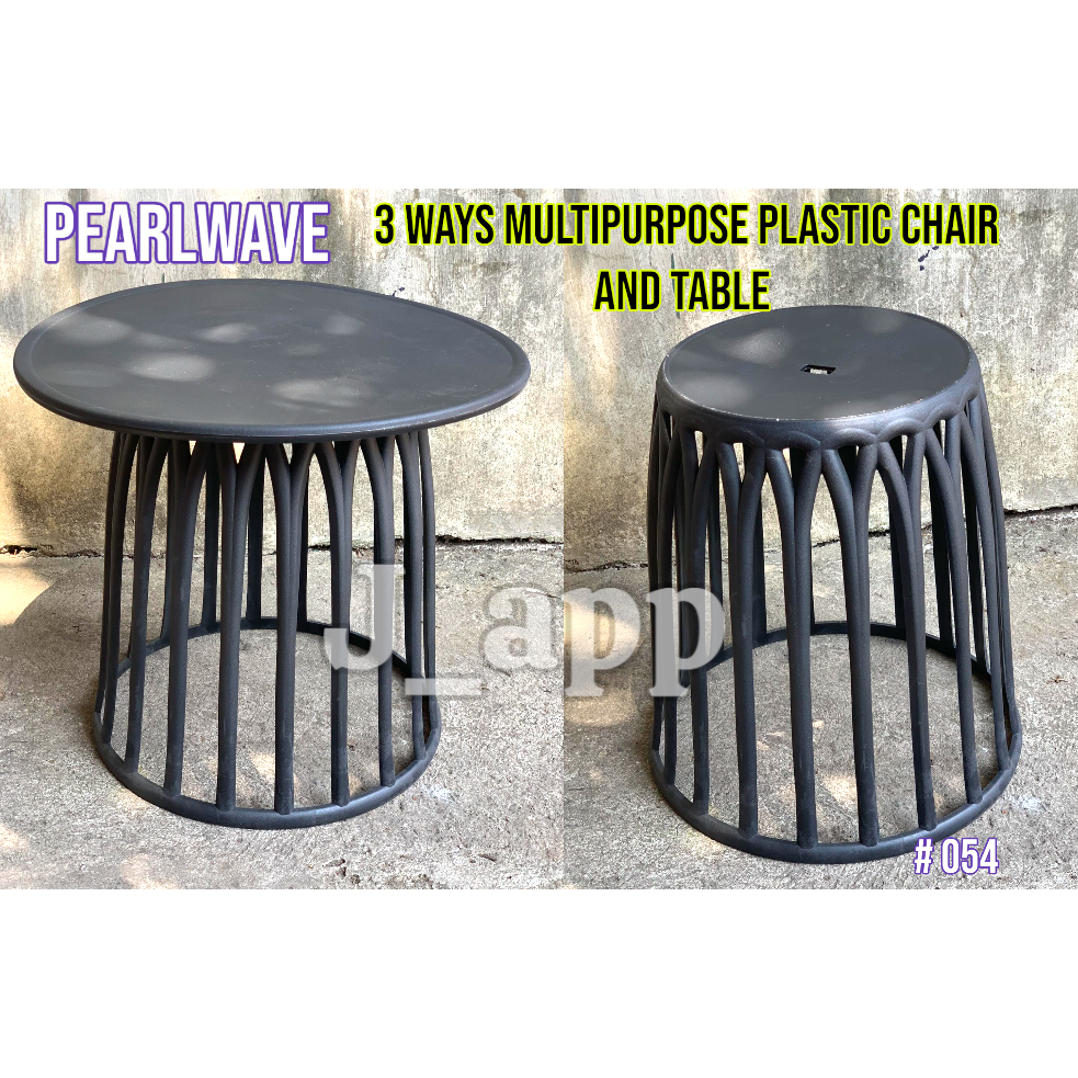 (054) 3 WAYS Multipurpose Plastic Chair and Table/ Side Coffee table