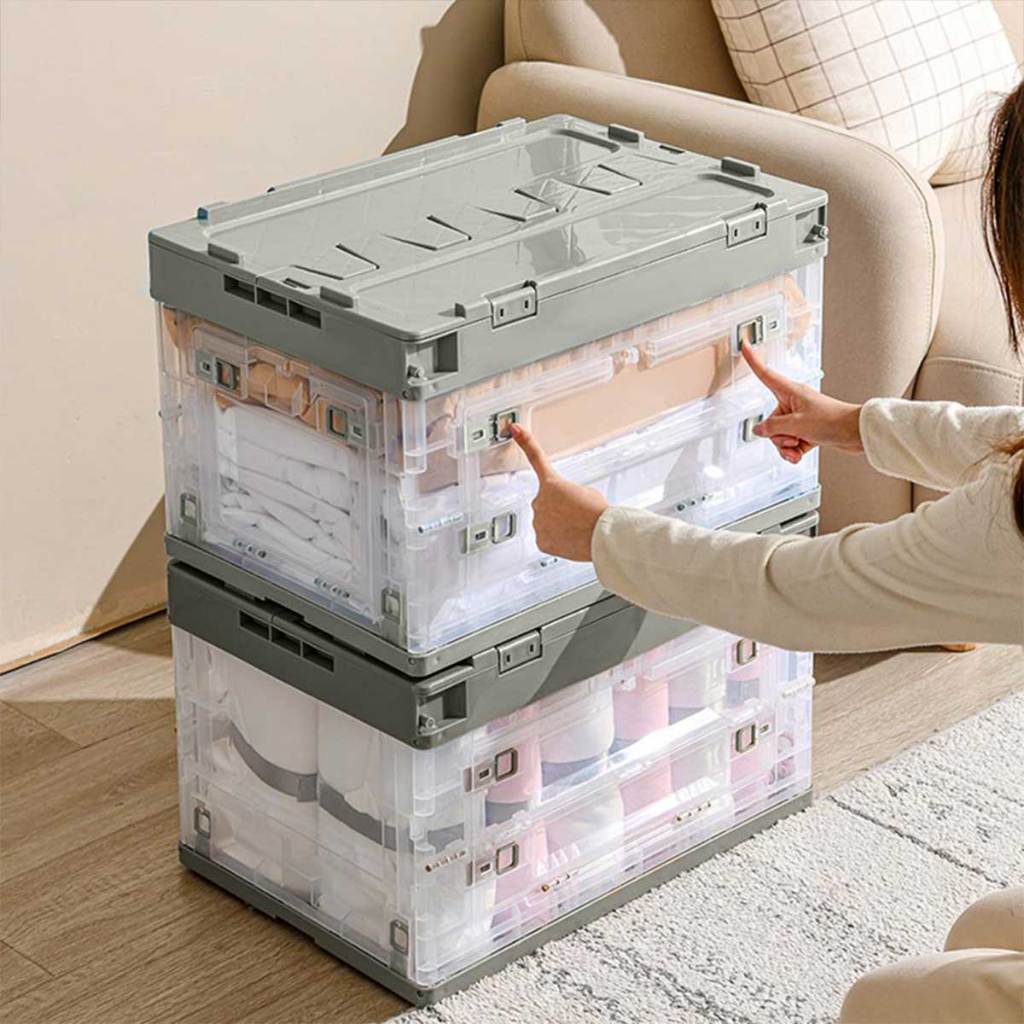 LOCAUPIN Collapsible Camping Storage Box Stackable Home Sorting ...
