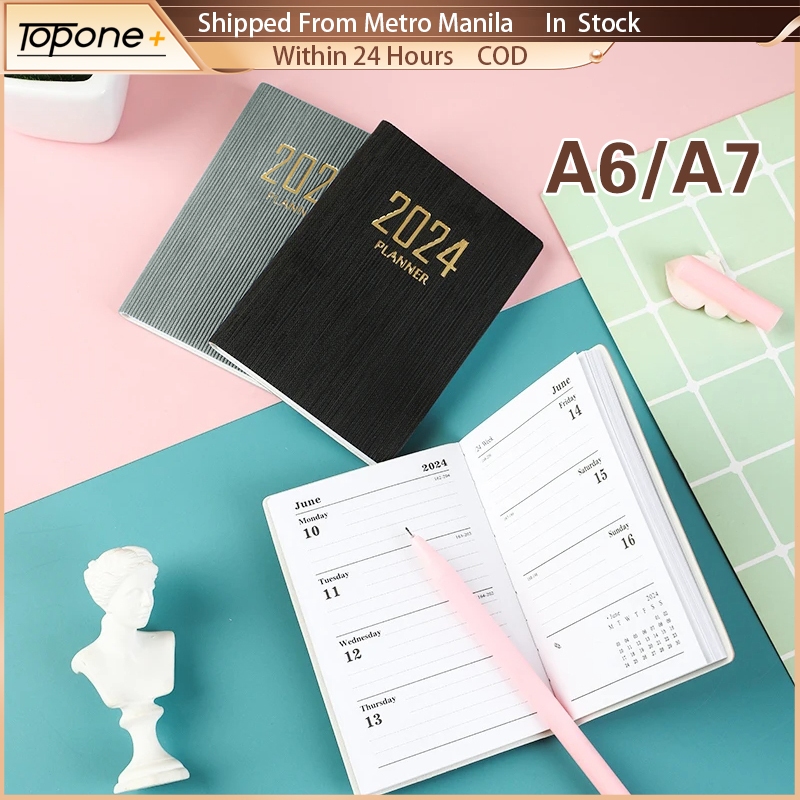 2024 A6/A7 Daily Weekly Agenda Planners Notebooks 365 Days Schedule ...