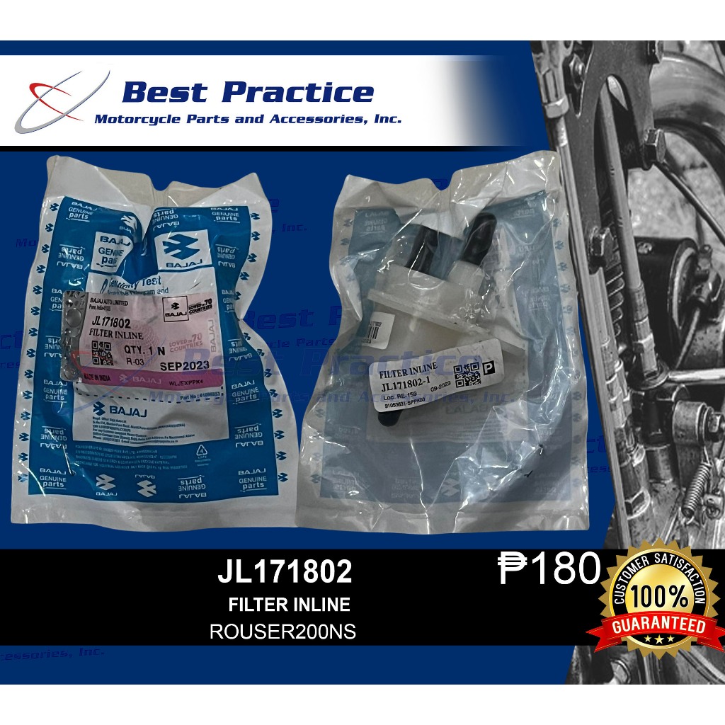 Bajaj FUEL FILTER INLINE Rouser NS150 NS160 NS200 200NS CARB TYPE